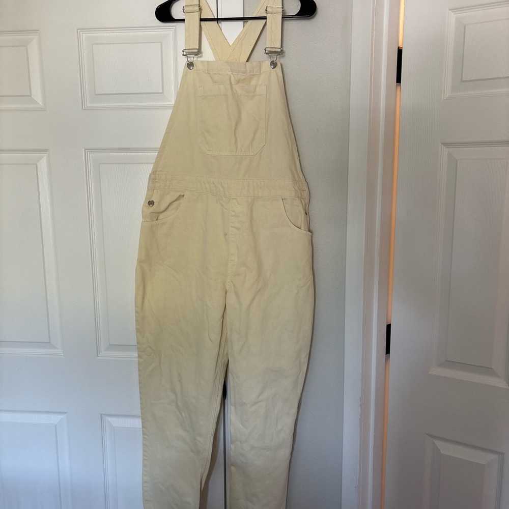 ASOS Cream Women Jeans Overalls